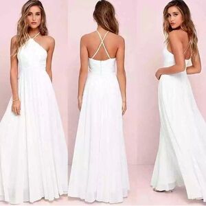 Lulu’s Everlasting Enchantment Ivory Maxi Dress